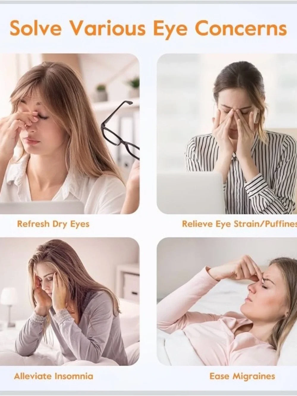 GOBOK Smart Eye Massager - Relaxing Heat & Vibration Therapy